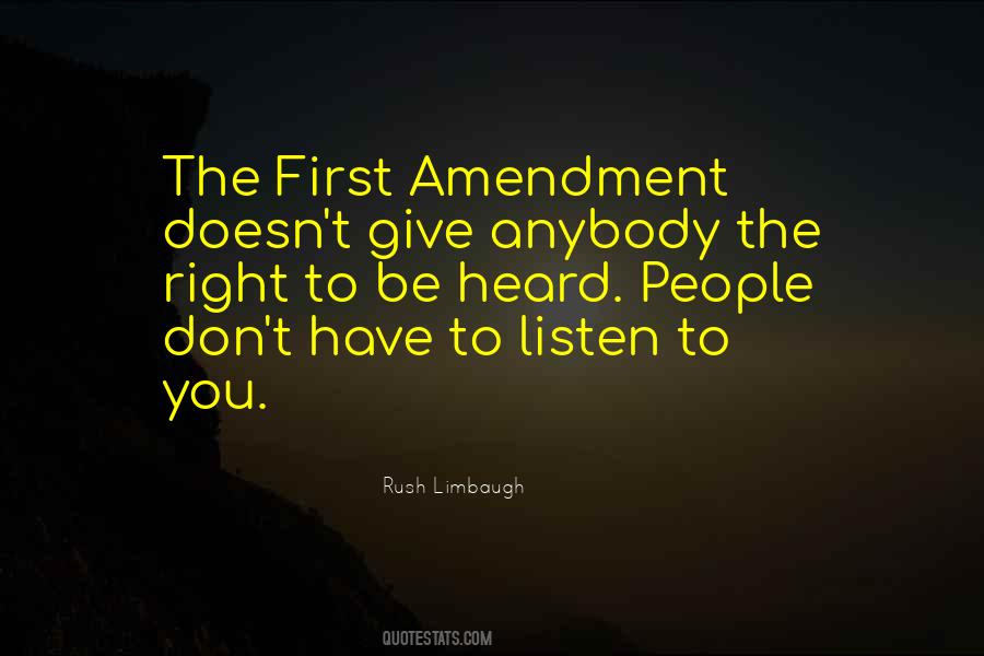 Quotes About Right To Be Heard #589091