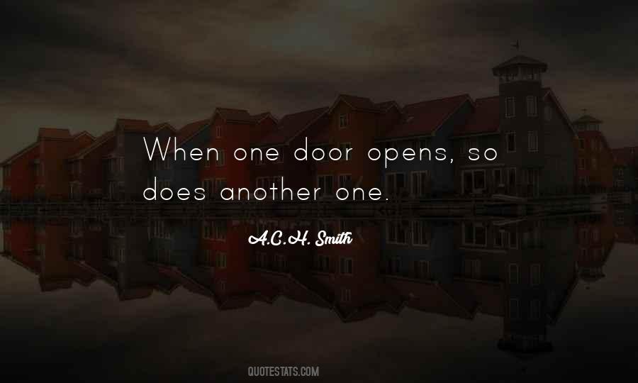 Opens Door Quotes #246570