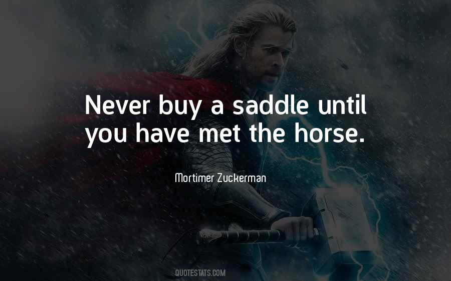 Quotes About Saddles #1846716