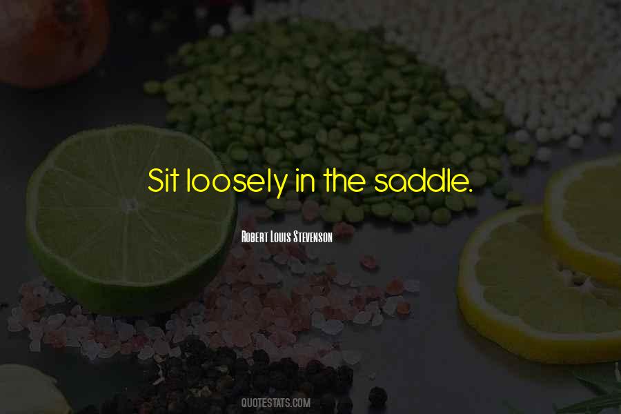 Quotes About Saddles #462727