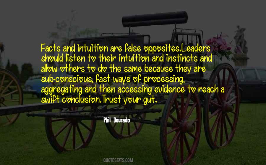 Quotes About Instinct Intuition #1578883