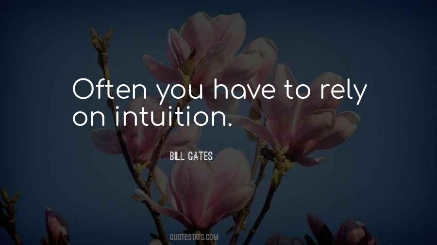 Quotes About Instinct Intuition #906774