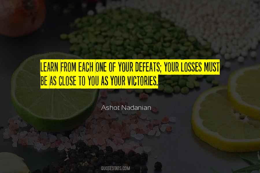 Quotes About Victory And Loss #480279