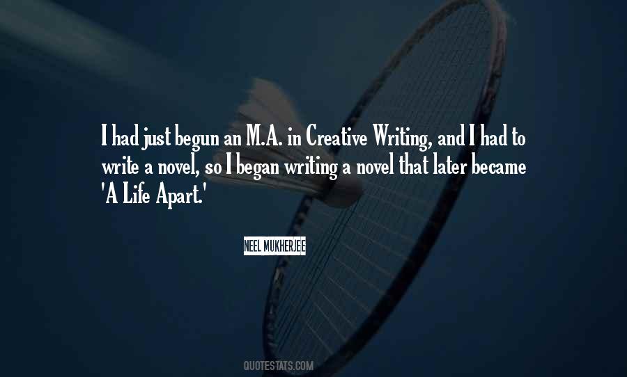 Quotes About Writing A Novel #1100599