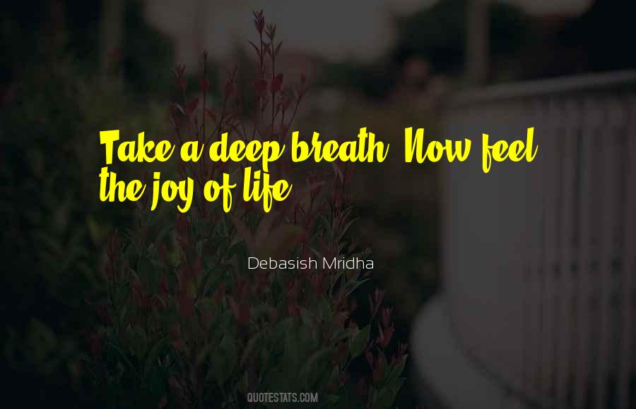 Quotes About Take A Deep Breath #1040673