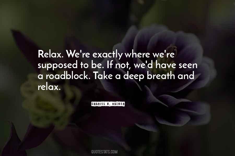 Quotes About Take A Deep Breath #140192