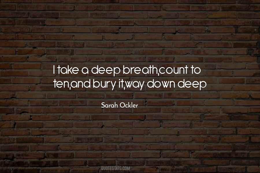 Quotes About Take A Deep Breath #1601672