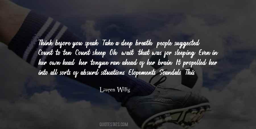 Quotes About Take A Deep Breath #1754234