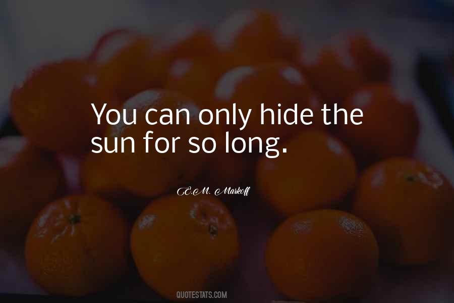 Long Sun Quotes #557017