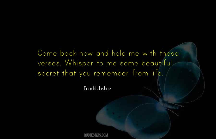 Back Now Quotes #243142