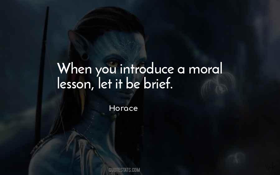 Quotes About Moral Lessons #419992