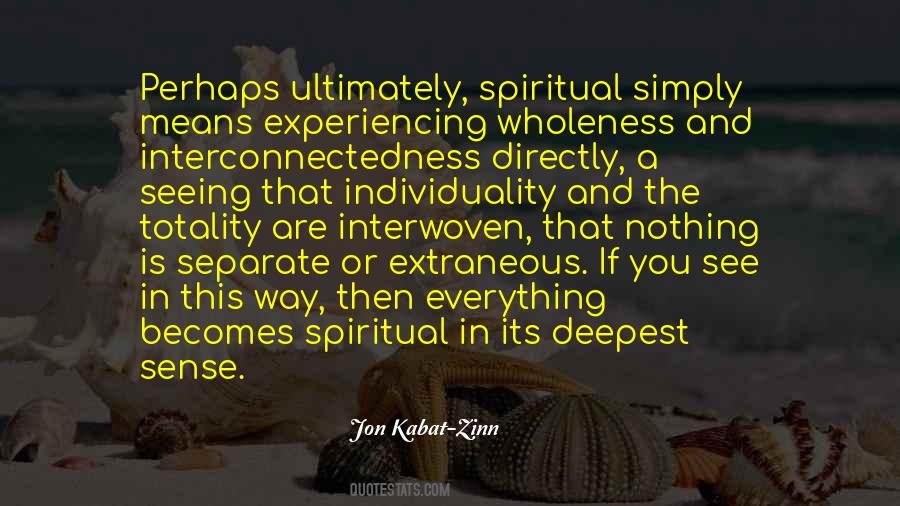 Spiritual Sense Quotes #206976