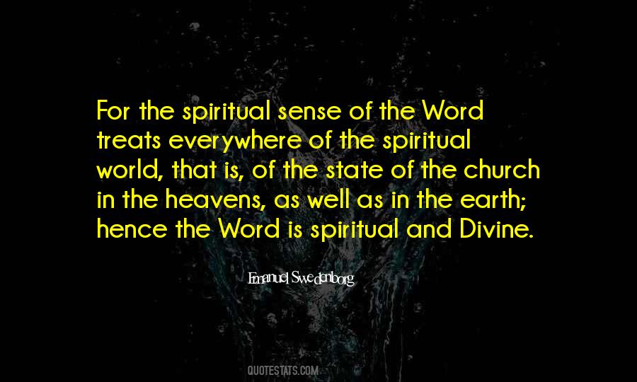 Spiritual Sense Quotes #702270