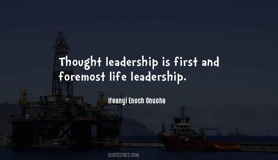 Quotes About Thought Leadership #1080356