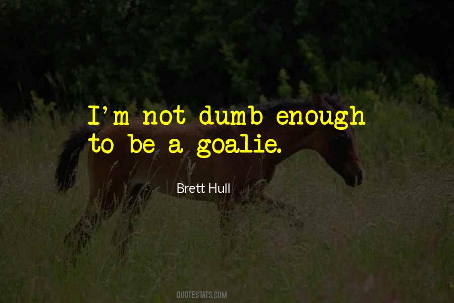 Quotes About Hockey Goalies #1112477