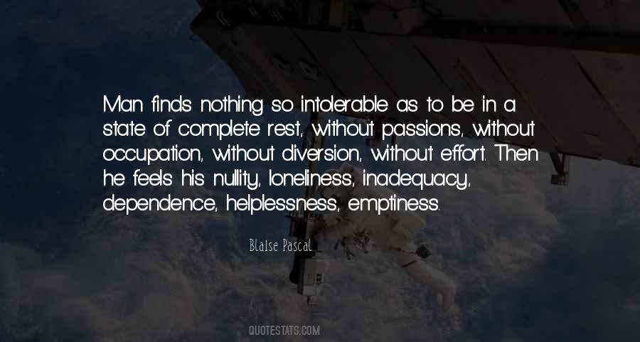 Quotes About Emptiness And Loneliness #168482