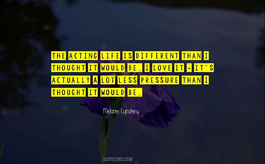 Quotes About Acting Different #235389