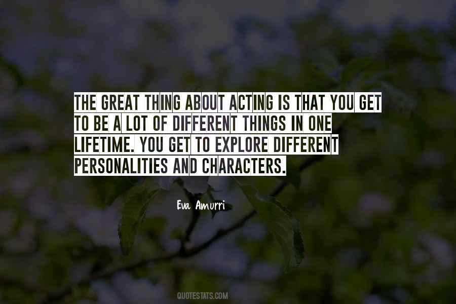 Quotes About Acting Different #484856