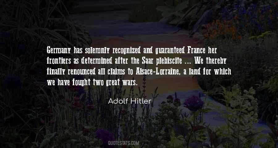 Quotes About France And Germany #1870630