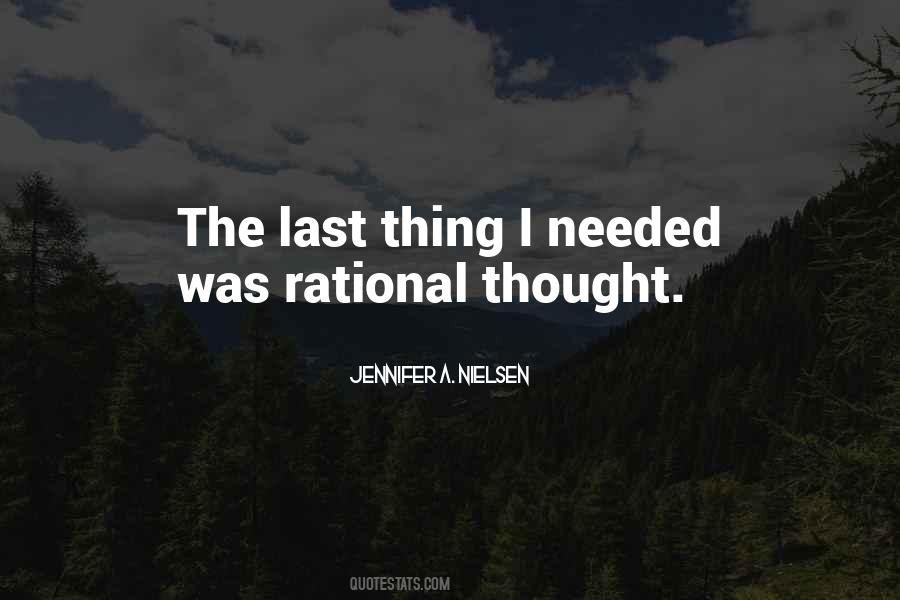 Rational Thought Quotes #1145678