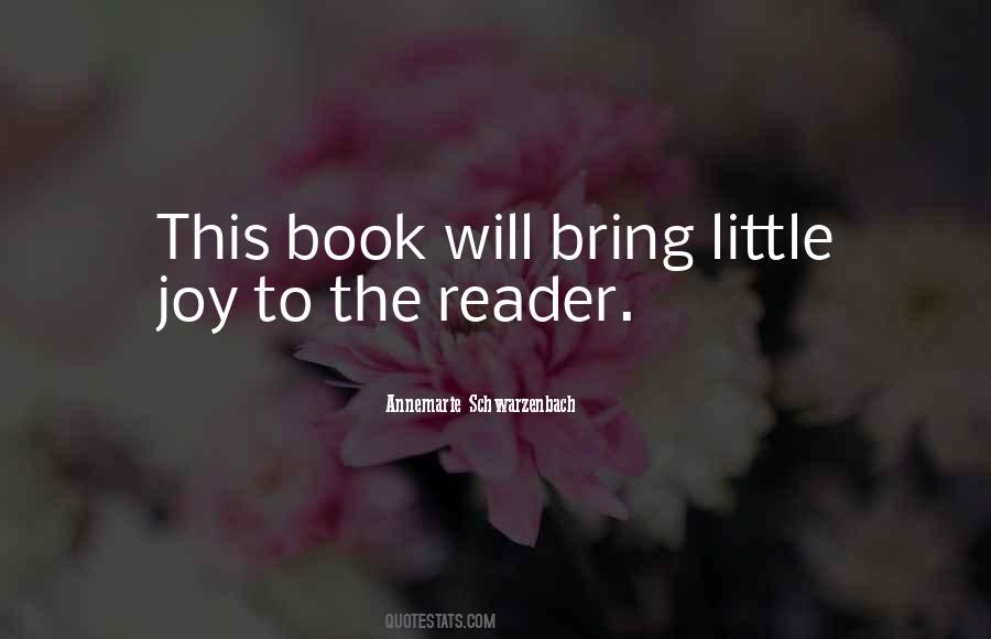 Book Joy Quotes #1592194