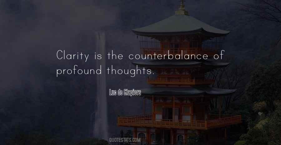 Quotes About Counterbalance #737299