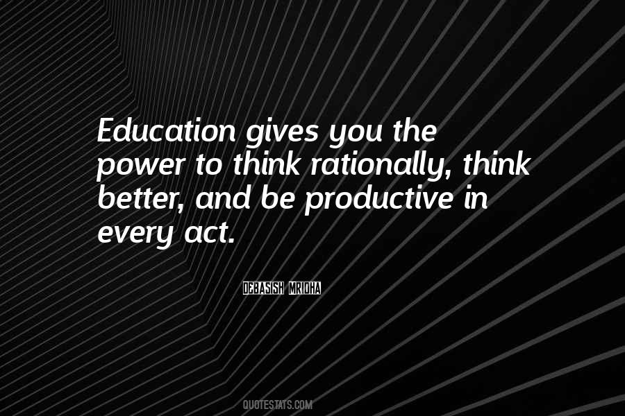 Education Power Quotes #644107