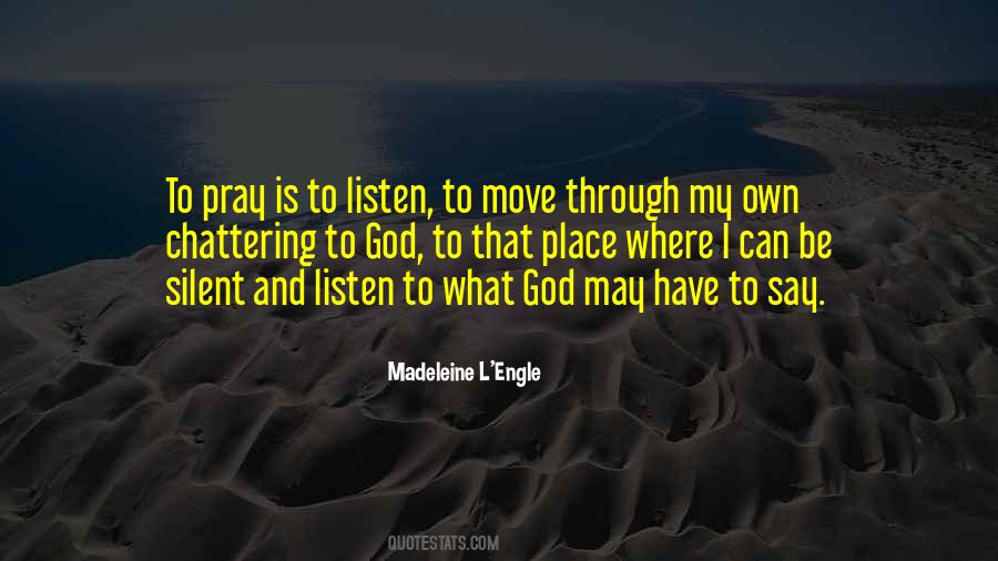 Quotes About Silent Prayer #475757