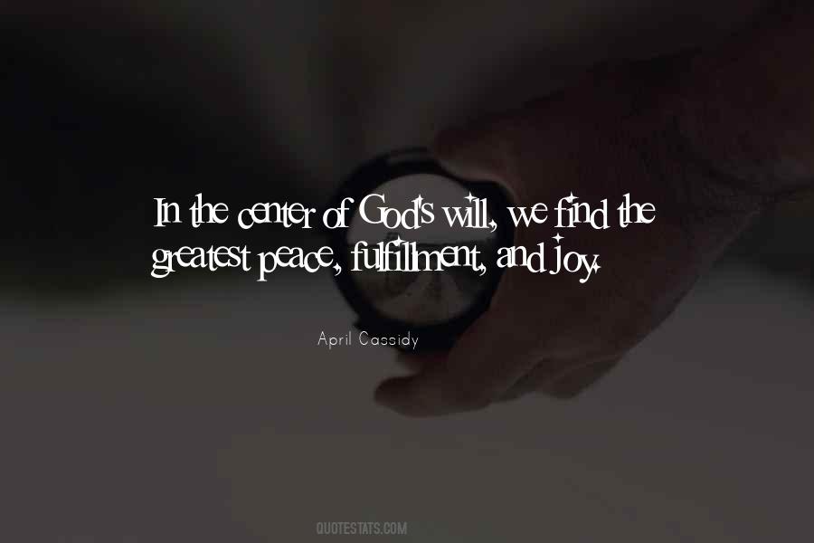 Quotes About God's Peace #213930