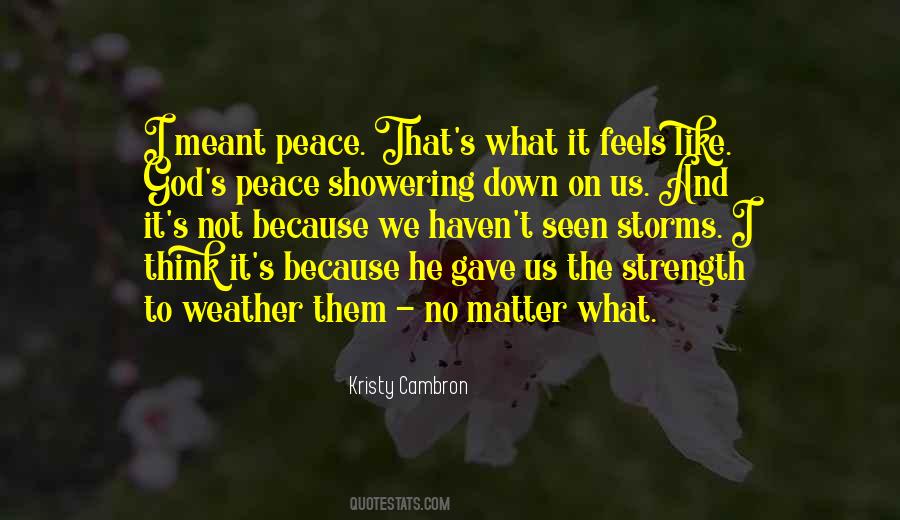 Quotes About God's Peace #576611