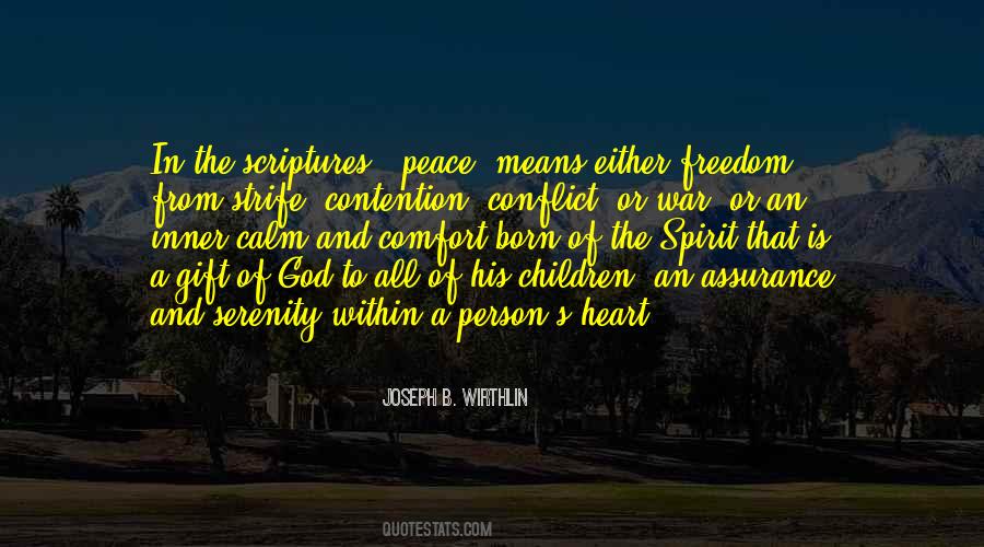 Quotes About God's Peace #730937