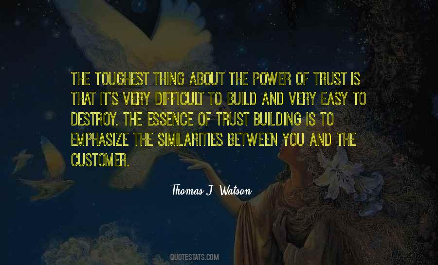 Quotes About Building Trust #20299