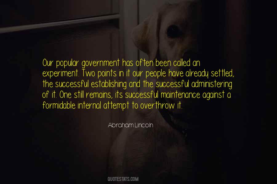 Quotes About Successful Government #1435147