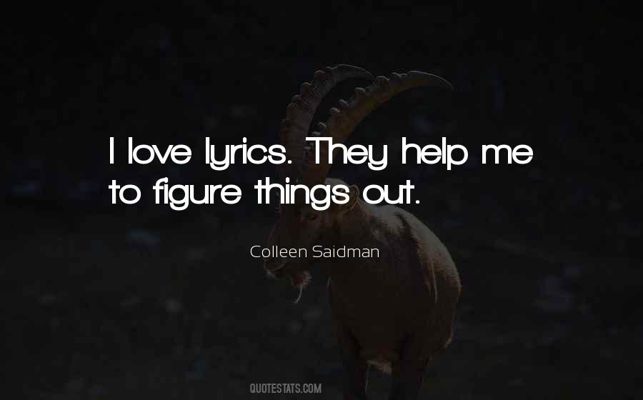 Quotes About Love Lyrics #1715954