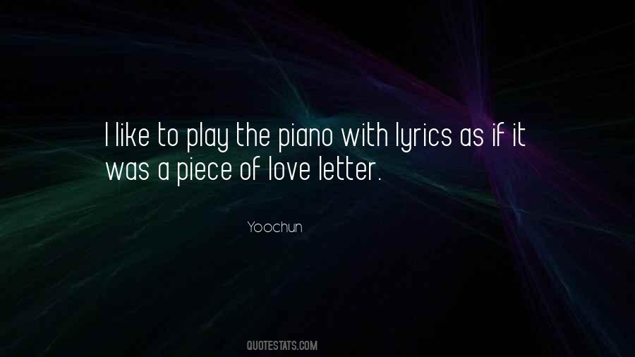 Quotes About Love Lyrics #716664