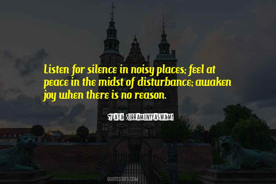 Quotes About Disturbance #1349591