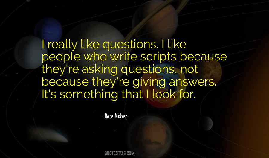 Quotes About Giving Answers #1711505