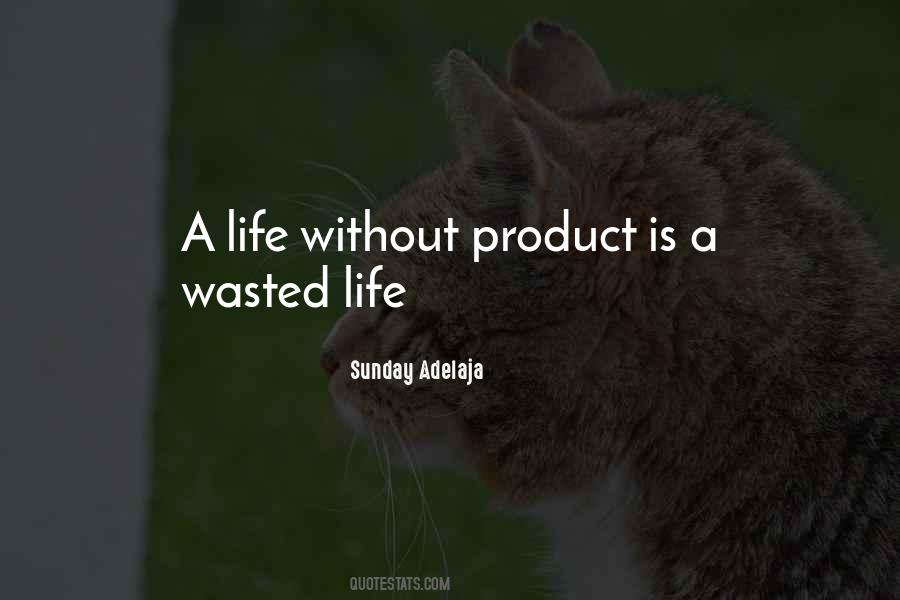 Quotes About Wasted Life #1110672