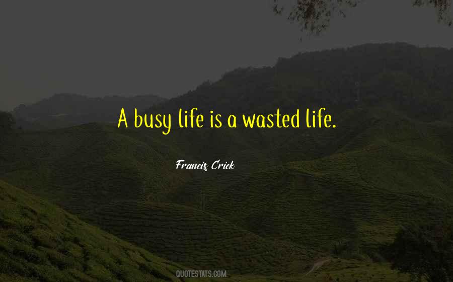 Quotes About Wasted Life #1490111