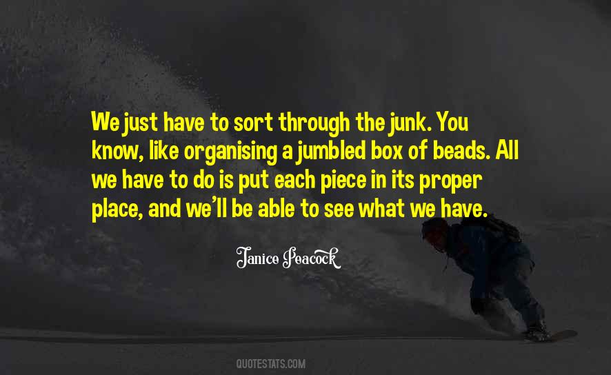 Quotes About Junk #1298421