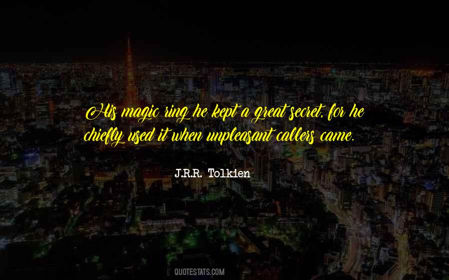 Magic Tolkien Quotes #1609083