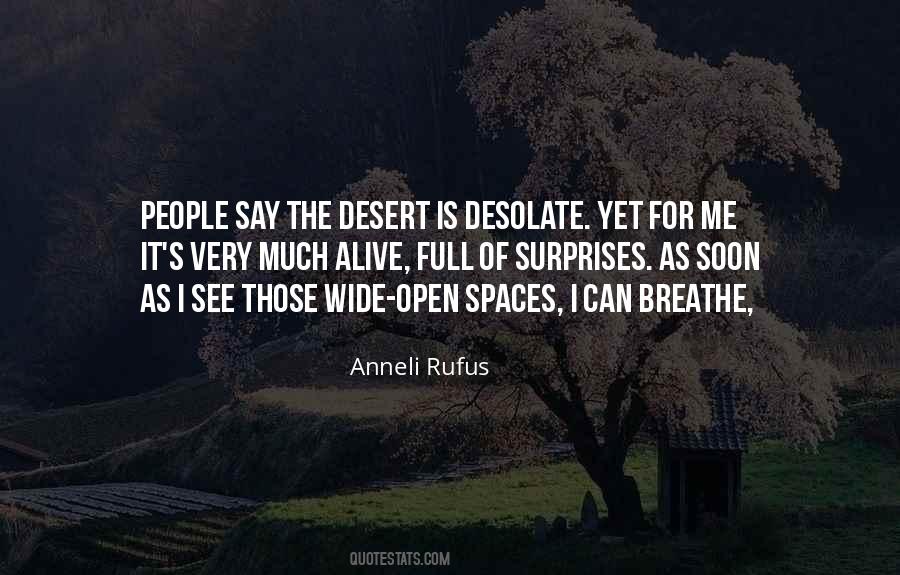 Quotes About Open Spaces #1029648