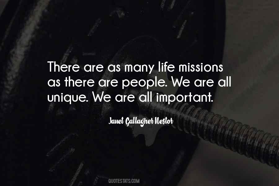 Quotes About Missions In Life #457531