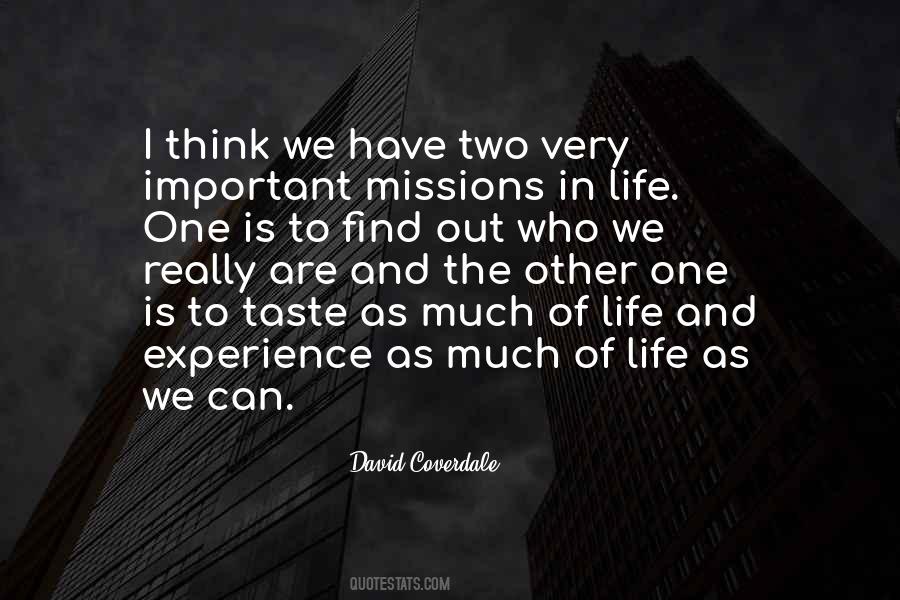 Quotes About Missions In Life #917601