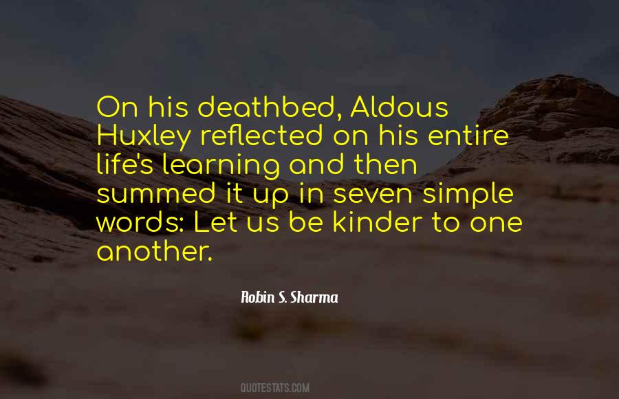Learning To Be Simple Quotes #1396350