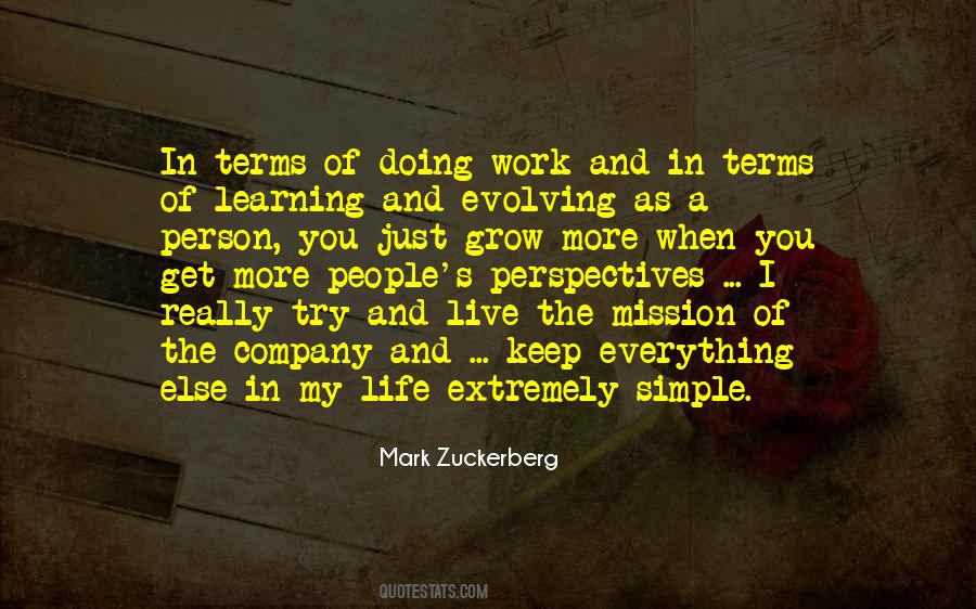 Learning To Be Simple Quotes #514298
