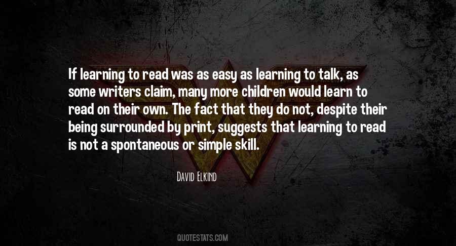 Learning To Be Simple Quotes #795621