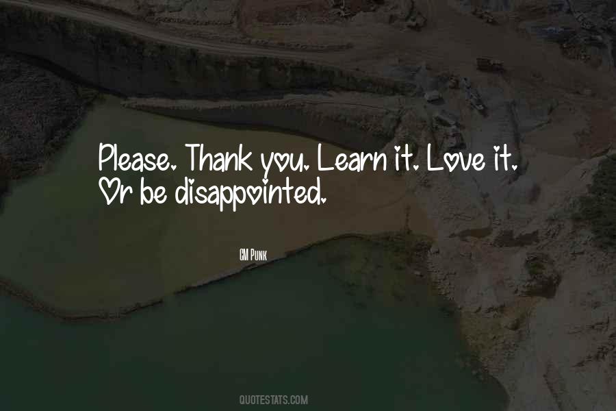 Quotes About Disappointed Love #1520594