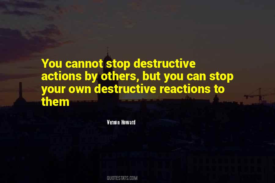 Quotes About Reactions And Actions #14462