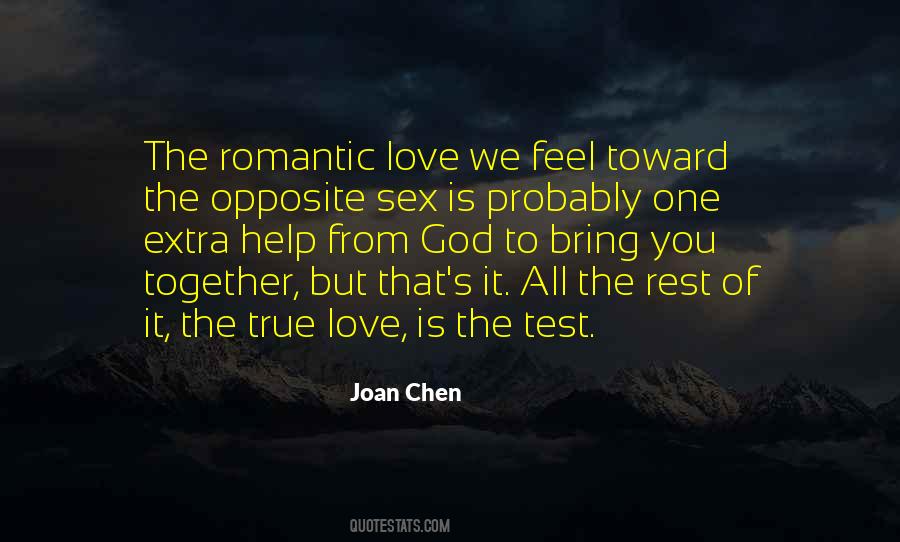 True Test Of Love Quotes #1569430